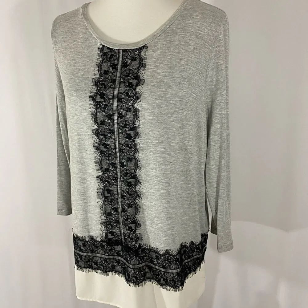 NWT Talbots Lace Border Top - Picture 2 of 8